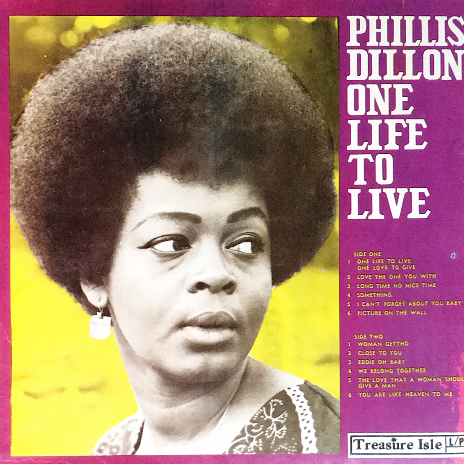 ★ジャマイカ盤★『ＯＮＥ ＬＩＦＥ ＴＯ ＬＩVＥ』フィリス・ディロンＬＰ フィリス・ディロン☆PHYLLIS DILLON-『ONE LIFE TO LIVE